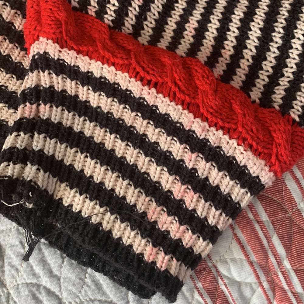DONATED Vintage Striped Primary Colors Sweater - Picture 11 of 12
